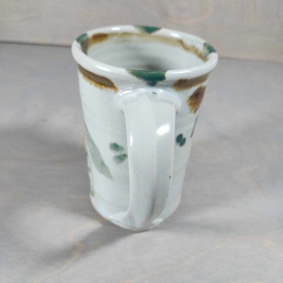 Earthenware Pottery ceramic mug great colors leaf‎ fall - Picture 5 of 6